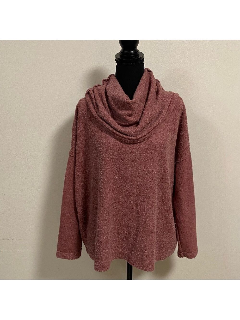 Free People Sweater Womens Size XS Pink FP Beach World Traveler Pullover Sweater